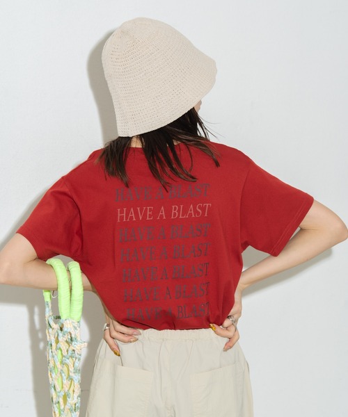Auntie Rosa Holiday(アンティローザホリデー)の「タイポグラフィTEE(Tシャツ/カットソー・レディース・ホワイト/ブラウン/レッド・FREE)」の15枚目の写真