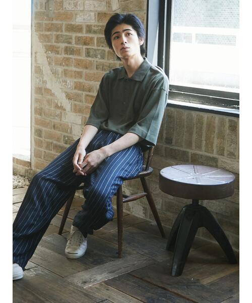 CRAFT STANDARD BOUTIQUE（クラフトスタンダードブティック）の「ストライプイージーパンツ　＊（スラックス・メンズ・グレー系その他2/ブルー系その他4・M/L）」の9枚目の写真