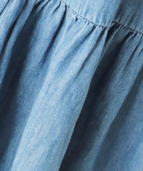 Cutie Blonde（キューティーブロンド）の「◆【S-L】デニムティアードチュニックブラウス（シャツ/ブラウス・レディース・サックスブルー/ブラック/ネイビー・03/02/01）」の10枚目の写真