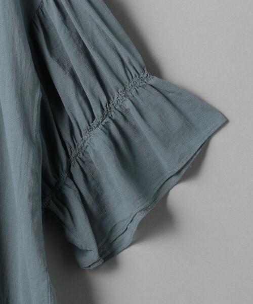 BEAUTY&YOUTH UNITED ARROWS(ビューティーアンドユースユナイテッドアローズ)の「BY コットンワイドギャザーチュニック(シャツ/ブラウス・レディース・ホワイト/パープル/コバルトブルー・FREE)」の21枚目の写真