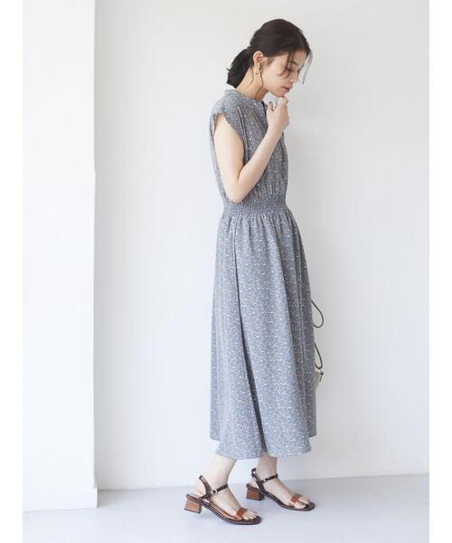 ELENCARE DUE(エレンカーレデュエ)の「・ELENCARE DUE フラワーptスキッパーワンピ*(ワンピース・レディース・イエロー/アイボリー/ブラック/グリーン・FREE)」の9枚目の写真