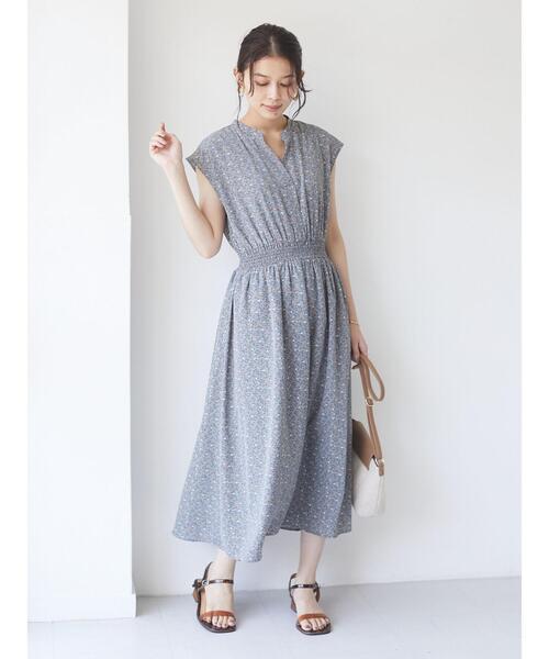 ELENCARE DUE(エレンカーレデュエ)の「・ELENCARE DUE フラワーptスキッパーワンピ*(ワンピース・レディース・イエロー/アイボリー/ブラック/グリーン・FREE)」の10枚目の写真