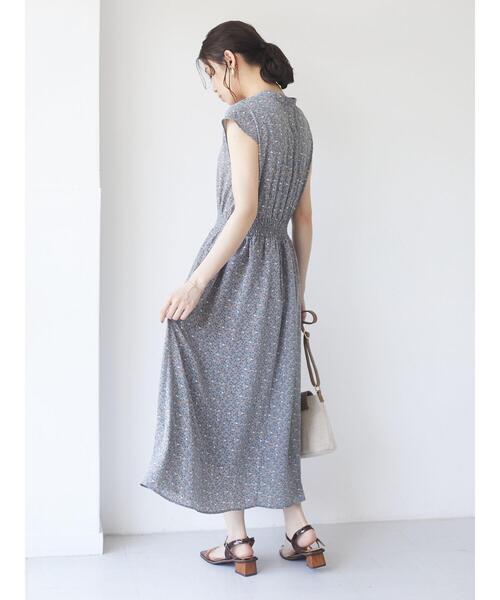 ELENCARE DUE(エレンカーレデュエ)の「・ELENCARE DUE フラワーptスキッパーワンピ*(ワンピース・レディース・イエロー/アイボリー/ブラック/グリーン・FREE)」の11枚目の写真