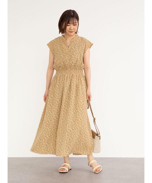 ELENCARE DUE(エレンカーレデュエ)の「・ELENCARE DUE フラワーptスキッパーワンピ*(ワンピース・レディース・イエロー/アイボリー/ブラック/グリーン・FREE)」の21枚目の写真