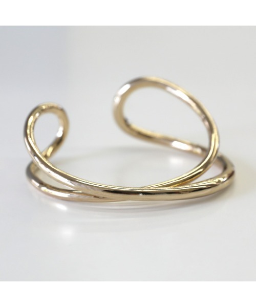 select MOCA（セレクトモカ）の「ダブルカーブバングル（バングル/リストバンド・レディース・シルバー/ゴールド・FREE）」の11枚目の写真