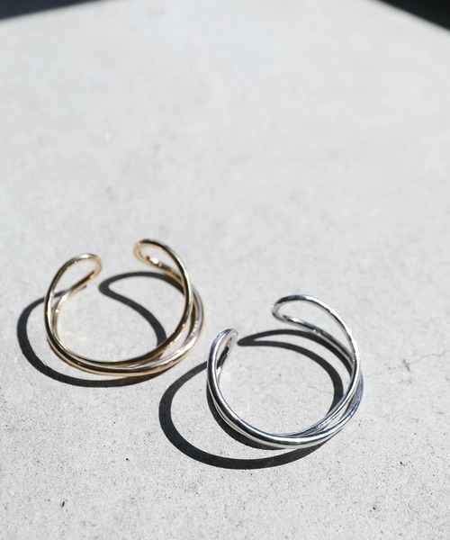 select MOCA（セレクトモカ）の「ダブルカーブバングル（バングル/リストバンド・レディース・シルバー/ゴールド・FREE）」の9枚目の写真