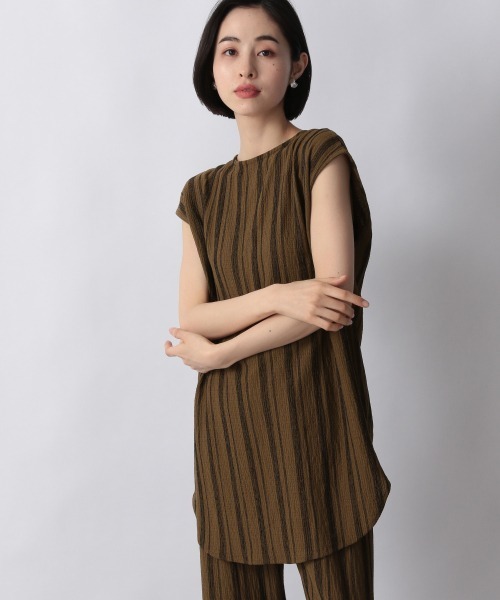 LOWRYS FARM（ローリーズファーム）の「ウシロアキＳＥＴＵＰノースリーブ　955970（つなぎ/オールインワン・レディース・ブラック/ブラウン/グリーン・FREE）」の7枚目の写真