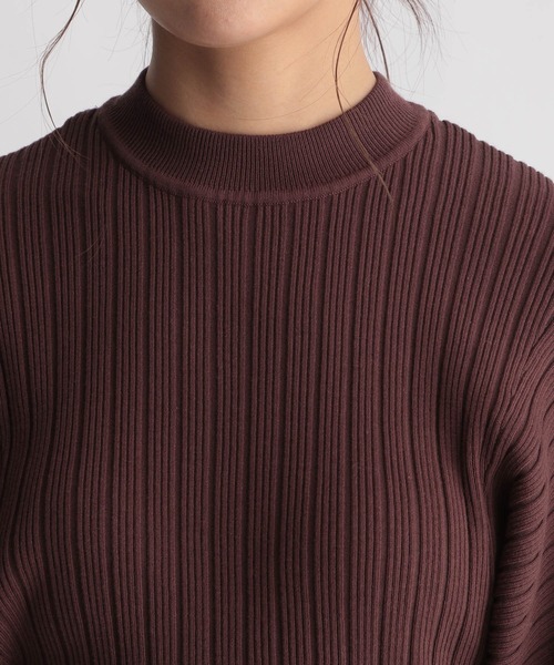 Andemiu（アンデミュウ）の「ソデボリュームリブニット216836（ニット/セーター・レディース・ブラック/ベージュ/ブラウン/ブルー・FREE）」の13枚目の写真