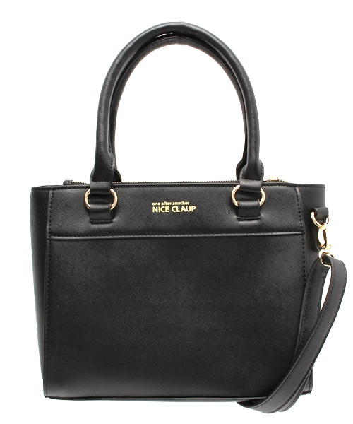 one after another NICE CLAUP(ワンアフターアナザーナイスクラップ)の「【ナイスクラップ】ミニトートBAG(ショルダーバッグ・レディース・ベージュ/パープル/ブラック・FREE)」の2枚目の写真