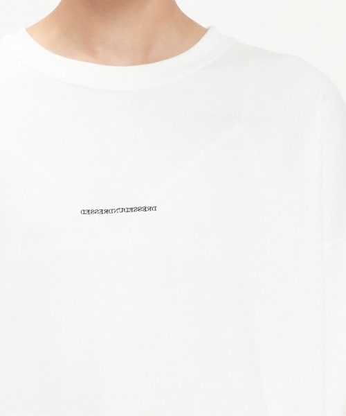 DRESSEDUNDRESSED（ドレスドアンドレスド）の「Invert Logo Text Oversized Sweater（スウェット・メンズ・ホワイト/ブラック・2/0/4）」の8枚目の写真