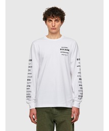 DIESEL | メンズ 長袖 カットソー シンプル クルーネック サステナブル(Tシャツ/カットソー)