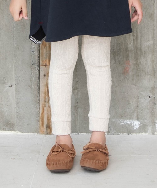 RAGMART（ラグマート）の「ケーブルニットレギンス（その他パンツ・キッズ・ブラック/ピンク/ベージュ・100cm/110cm/120cm/130cm）」の3枚目の写真