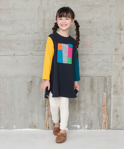 RAGMART（ラグマート）の「ケーブルニットレギンス（その他パンツ・キッズ・ブラック/ピンク/ベージュ・100cm/110cm/120cm/130cm）」の9枚目の写真