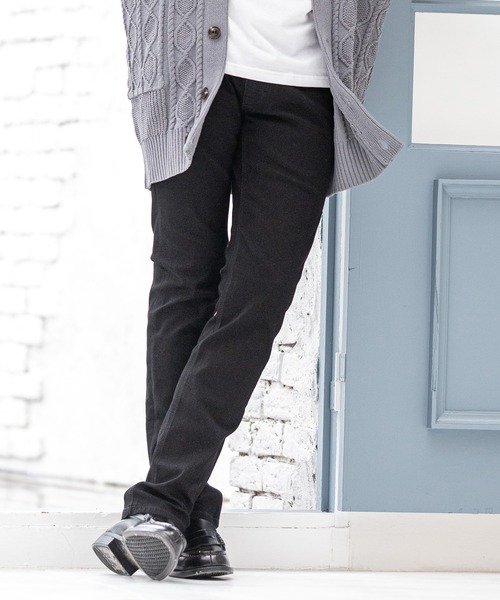 BOBSON（ボブソン）の「mp9262-phiten × BOBSON コラボ グラファイトブラック ジーンズ（デニムパンツ・メンズ・ブラック・5/4/1/2）」の2枚目の写真