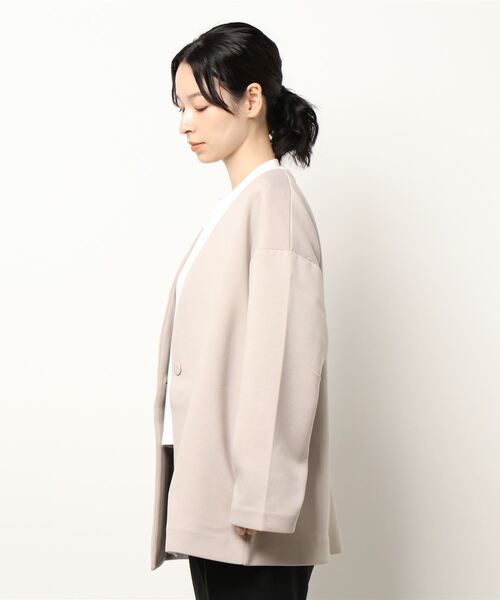 Honeys（ハニーズ）の「カラーレスハーフコート（ノーカラーコート