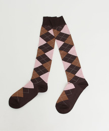 CHILD WOMAN | シルケット綿アーガイルハイソックス(ソックス/靴下)