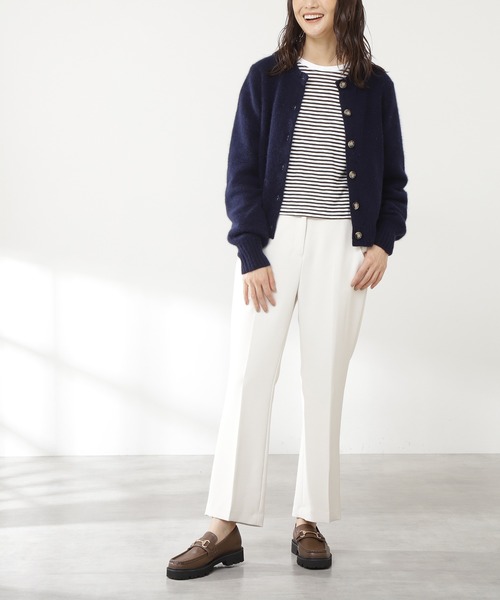 N.（N. Natural Beauty Basic）（エヌエヌナチュラルビューティーベーシック）の「【S Size Line】◆カラーフレアパンツ（その他パンツ・レディース・オフホワイト/グリーン/パープル・SMALL/MEDIUM）」の2枚目の写真