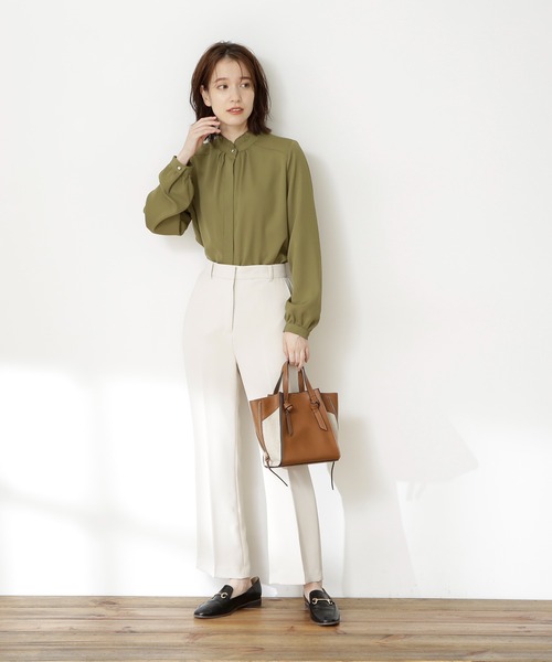 N.（N. Natural Beauty Basic）（エヌエヌナチュラルビューティーベーシック）の「【S Size Line】◆カラーフレアパンツ（その他パンツ・レディース・オフホワイト/グリーン/パープル・SMALL/MEDIUM）」の15枚目の写真