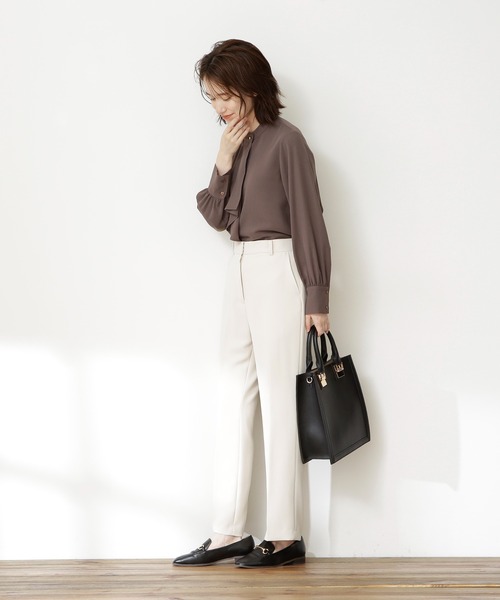 N.（N. Natural Beauty Basic）（エヌエヌナチュラルビューティーベーシック）の「【S Size Line】◆カラーフレアパンツ（その他パンツ・レディース・オフホワイト/グリーン/パープル・SMALL/MEDIUM）」の13枚目の写真