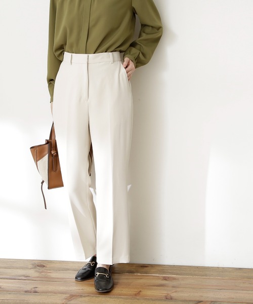 N.（N. Natural Beauty Basic）（エヌエヌナチュラルビューティーベーシック）の「【S Size Line】◆カラーフレアパンツ（その他パンツ・レディース・オフホワイト/グリーン/パープル・SMALL/MEDIUM）」の4枚目の写真