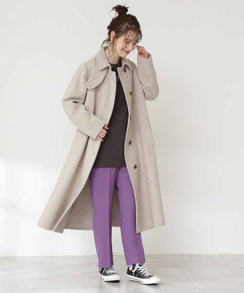 N.（N. Natural Beauty Basic）（エヌエヌナチュラルビューティーベーシック）の「【S Size Line】◆カラーフレアパンツ（その他パンツ・レディース・オフホワイト/グリーン/パープル・SMALL/MEDIUM）」の20枚目の写真