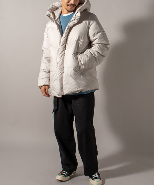 GLOSTER（グロスター）の「【unlume/アンルーム】MICHELLE DOWN JACKET ダウンジャケット（ダウンジャケット/コート・メンズ・アイボリー/ブラック・MEDIUM/LARGE）」の14枚目の写真