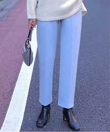 Audrey and John Wad（オードリーアンドジョンワッド）の「ストレッチダンボールハイウエストパンツ -ウォッシャブル-（スラックス）」