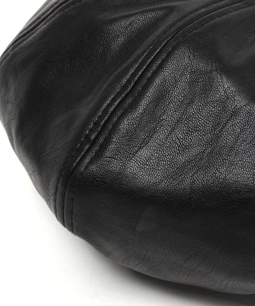 LAKOLE（ラコレ）の「フェイクレザーベレー帽 / 952115（ハンチング/ベレー帽・レディース・ブラック/ベージュ/ブラウン・FREE）」の6枚目の写真