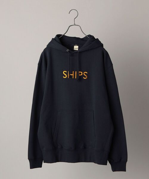 SHIPS(シップス)の「【WEB限定】SHIPS: エンブロイダリー SHIPS ロゴ ユニセックス スウェット パーカー(パーカー・メンズ・グレー/ホワイト/ネイビー/ブラック・LARGE/MEDIUM/SMALL/X-LARGE)」の4枚目の写真
