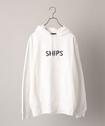 【WEB限定】SHIPS: エンブロイダリー SHIPS ロゴ ユニセックス スウェット パーカー