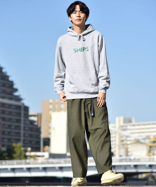 SHIPS(シップス)の「【WEB限定】SHIPS: エンブロイダリー SHIPS ロゴ ユニセックス スウェット パーカー(パーカー・メンズ・グレー/ホワイト/ネイビー/ブラック・LARGE/MEDIUM/SMALL/X-LARGE)」の7枚目の写真