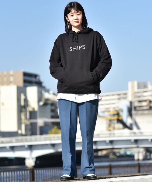 SHIPS(シップス)の「【WEB限定】SHIPS: エンブロイダリー SHIPS ロゴ ユニセックス スウェット パーカー(パーカー・メンズ・グレー/ホワイト/ネイビー/ブラック・LARGE/MEDIUM/SMALL/X-LARGE)」の10枚目の写真