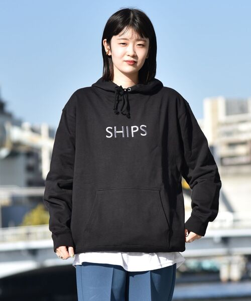 SHIPS(シップス)の「【WEB限定】SHIPS: エンブロイダリー SHIPS ロゴ ユニセックス スウェット パーカー(パーカー・メンズ・グレー/ホワイト/ネイビー/ブラック・LARGE/MEDIUM/SMALL/X-LARGE)」の13枚目の写真