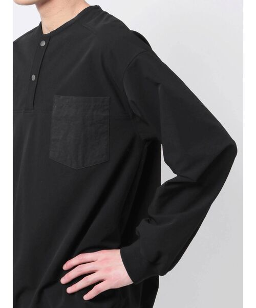 COTORICA(コトリカ)の「ナイロンヘンリープルオーバー(Tシャツ/カットソー・メンズ・ブラック/オリーブ・MEDIUM/LARGE)」の21枚目の写真