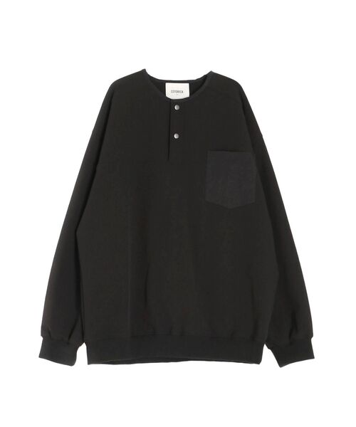 COTORICA(コトリカ)の「ナイロンヘンリープルオーバー(Tシャツ/カットソー・メンズ・ブラック/オリーブ・MEDIUM/LARGE)」の13枚目の写真