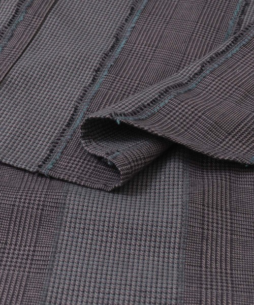 URBAN RESEARCH（アーバンリサーチ）の「GOODBETTERBEST　S&L パッチワークチェックシャツ（シャツ/ブラウス・メンズ・ベージュ/ブラック・1/2）」の11枚目の写真