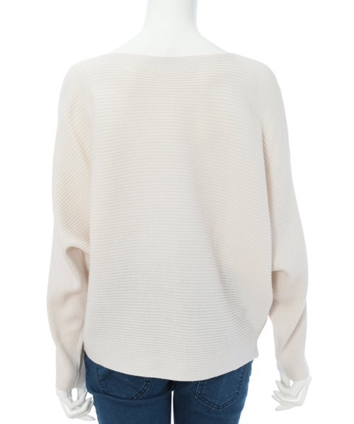 fifth（フィフス）の「ボートネックドルマンリブニット（ニット/セーター・レディース・オフホワイト/ライム/ラベンダー/ブラック/ブルー・MEDIUM）」の14枚目の写真