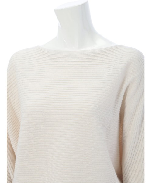 fifth（フィフス）の「ボートネックドルマンリブニット（ニット/セーター・レディース・オフホワイト/ライム/ラベンダー/ブラック/ブルー・MEDIUM）」の12枚目の写真