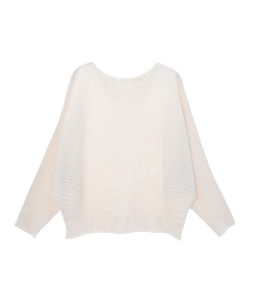 fifth（フィフス）の「ボートネックドルマンリブニット（ニット/セーター・レディース・オフホワイト/ライム/ラベンダー/ブラック/ブルー・MEDIUM）」の8枚目の写真