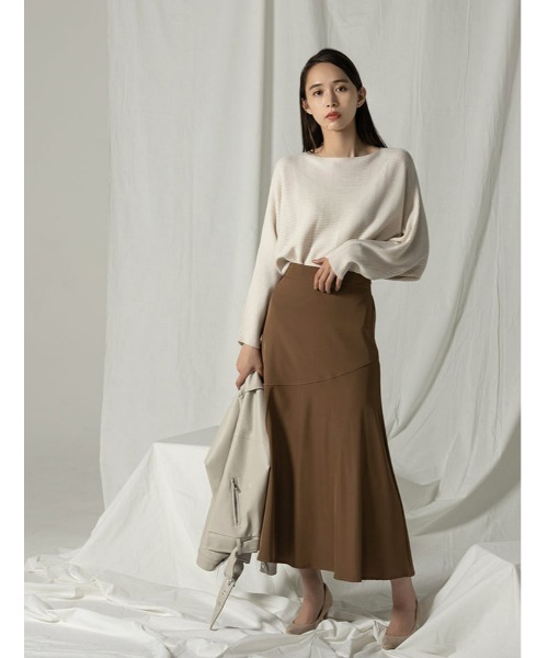 fifth（フィフス）の「ボートネックドルマンリブニット（ニット/セーター・レディース・オフホワイト/ライム/ラベンダー/ブラック/ブルー・MEDIUM）」の18枚目の写真