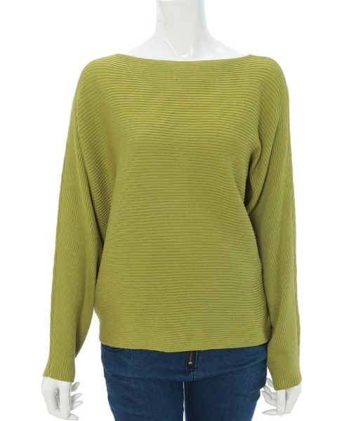 fifth（フィフス）の「ボートネックドルマンリブニット（ニット/セーター・レディース・オフホワイト/ライム/ラベンダー/ブラック/ブルー・MEDIUM）」の13枚目の写真