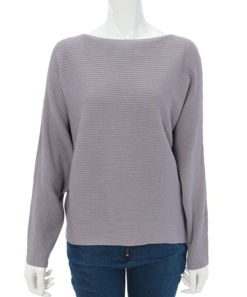 fifth（フィフス）の「ボートネックドルマンリブニット（ニット/セーター・レディース・オフホワイト/ライム/ラベンダー/ブラック/ブルー・MEDIUM）」の10枚目の写真