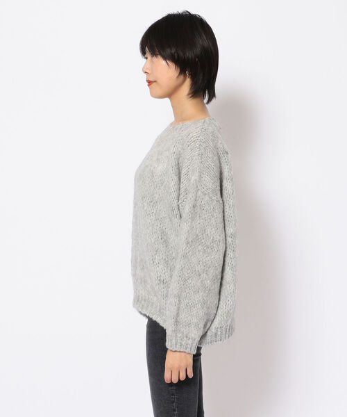 TRICOTS JEAN MARC（トリコットジーンマルク）の「Tricots Jean Marc(トリコット ジーン マルク)  クルーネックニットプルオーバー（ニット/セーター・レディース・ライトグレー/ベージュ/イエロー/グリーン・FREE）」の6枚目の写真