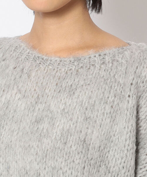 TRICOTS JEAN MARC（トリコットジーンマルク）の「Tricots Jean Marc(トリコット ジーン マルク)  クルーネックニットプルオーバー（ニット/セーター・レディース・ライトグレー/ベージュ/イエロー/グリーン・FREE）」の12枚目の写真