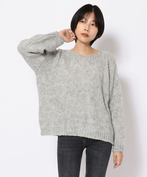 TRICOTS JEAN MARC（トリコットジーンマルク）の「Tricots Jean Marc(トリコット ジーン マルク)  クルーネックニットプルオーバー（ニット/セーター・レディース・ライトグレー/ベージュ/イエロー/グリーン・FREE）」の17枚目の写真