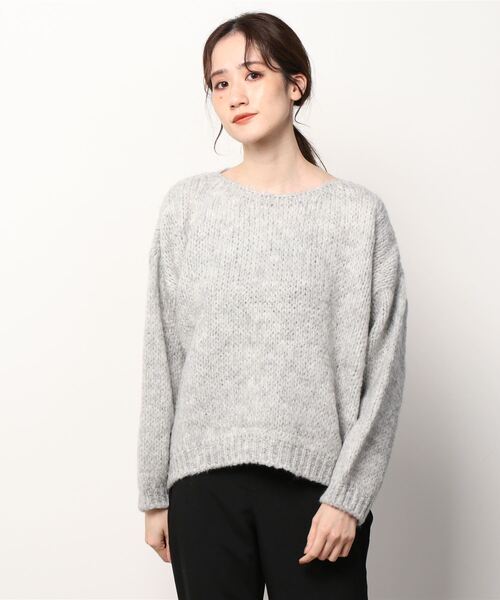 TRICOTS JEAN MARC（トリコットジーンマルク）の「Tricots Jean Marc(トリコット ジーン マルク)  クルーネックニットプルオーバー（ニット/セーター・レディース・ライトグレー/ベージュ/イエロー/グリーン・FREE）」の11枚目の写真