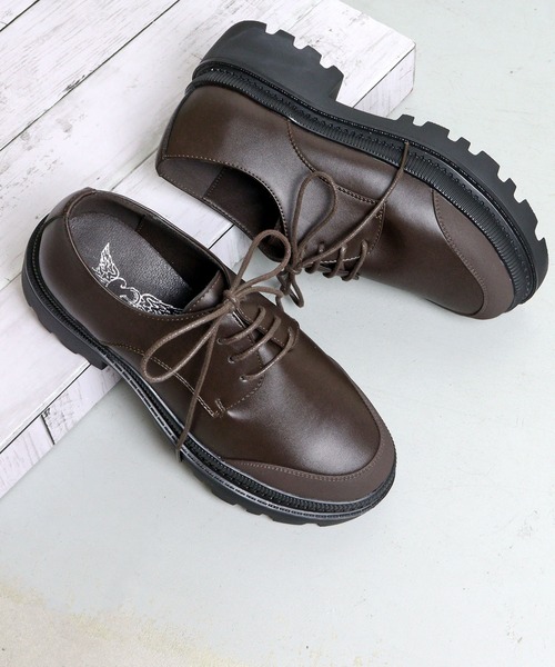 LOVEHUNTER（ラブハンター）の「Love Hunter / 厚底トラックソールオックスフォードシューズ(1553)（ドレスシューズ・レディース・ダークブラウン/ブラック/アイボリー・M/L/LL/S）」の9枚目の写真