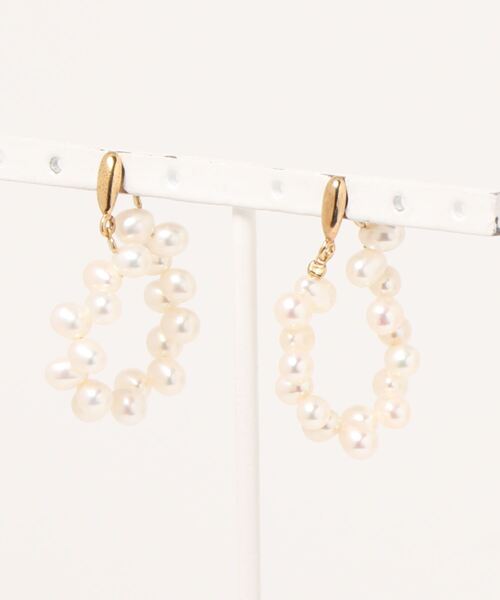 IENA（イエナ）の「【PAREL PAREL】パールフープピアス（ピアス（両耳 
