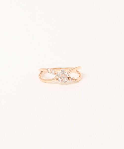 Samantha Tiara(サマンサティアラ)の「トパーズ フラワーピンキーリング(リング・レディース・ピンクゴールド・4号/2号)」の6枚目の写真