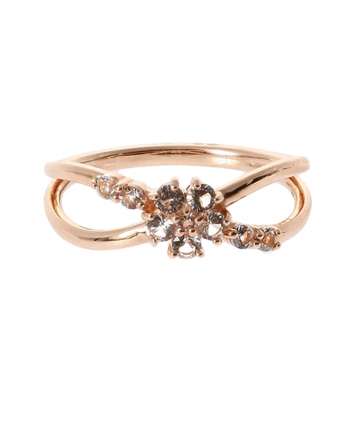 Samantha Tiara(サマンサティアラ)の「トパーズ フラワーピンキーリング(リング・レディース・ピンクゴールド・4号/2号)」の4枚目の写真